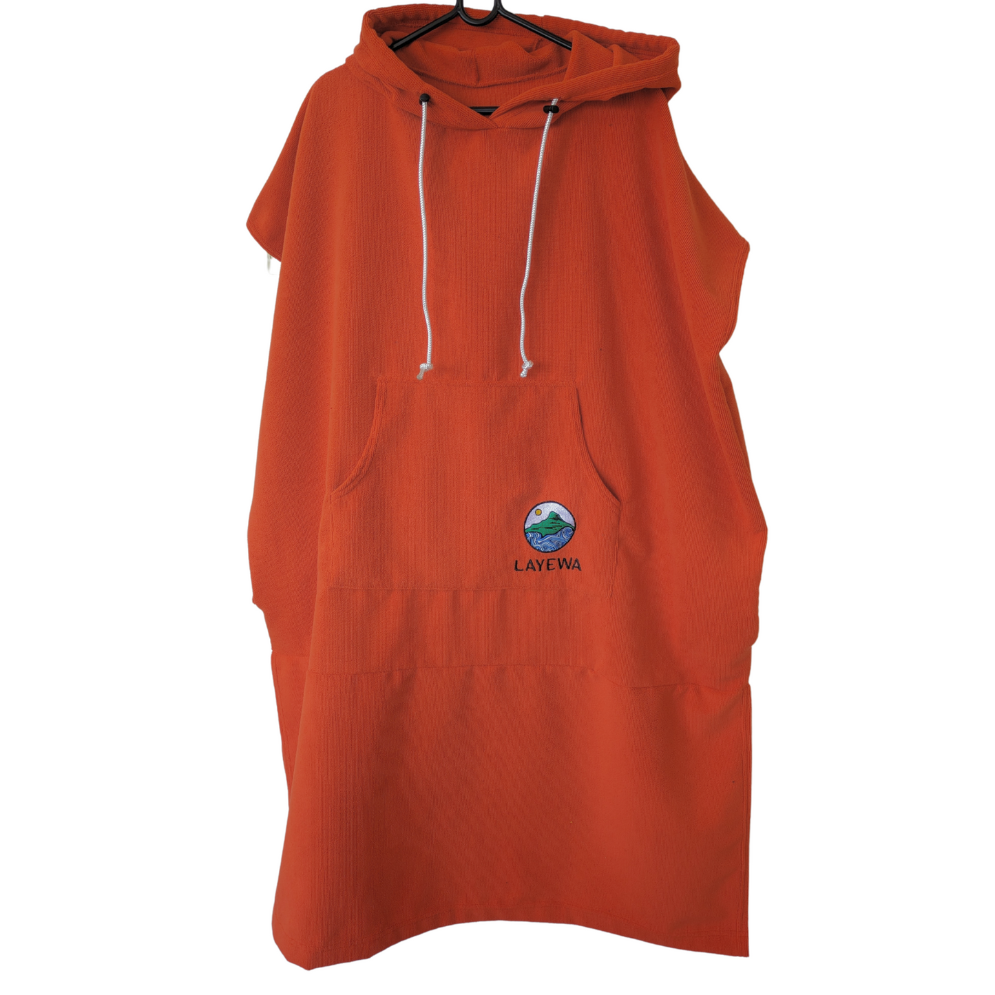 Hooded Changing Towel Poncho - Orange - LAYEWA