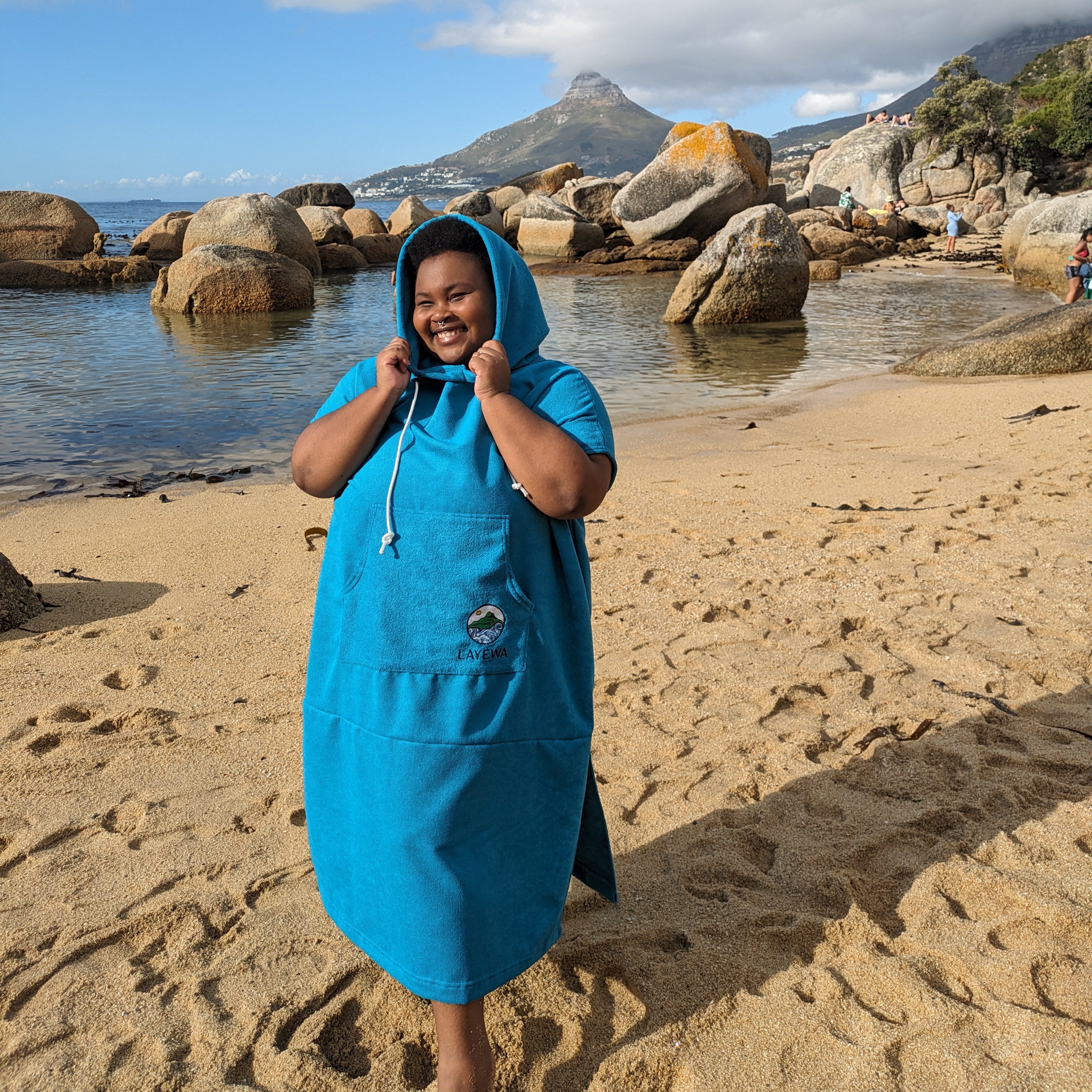 Towelling best sale poncho ladies